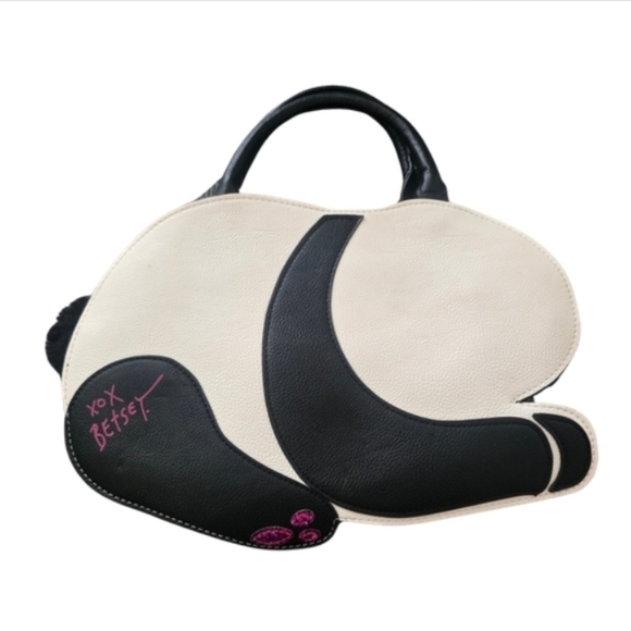 Betsey Johnson Reclining Panda Purse with Removable Shoulder Strap - Picture 3 of 8